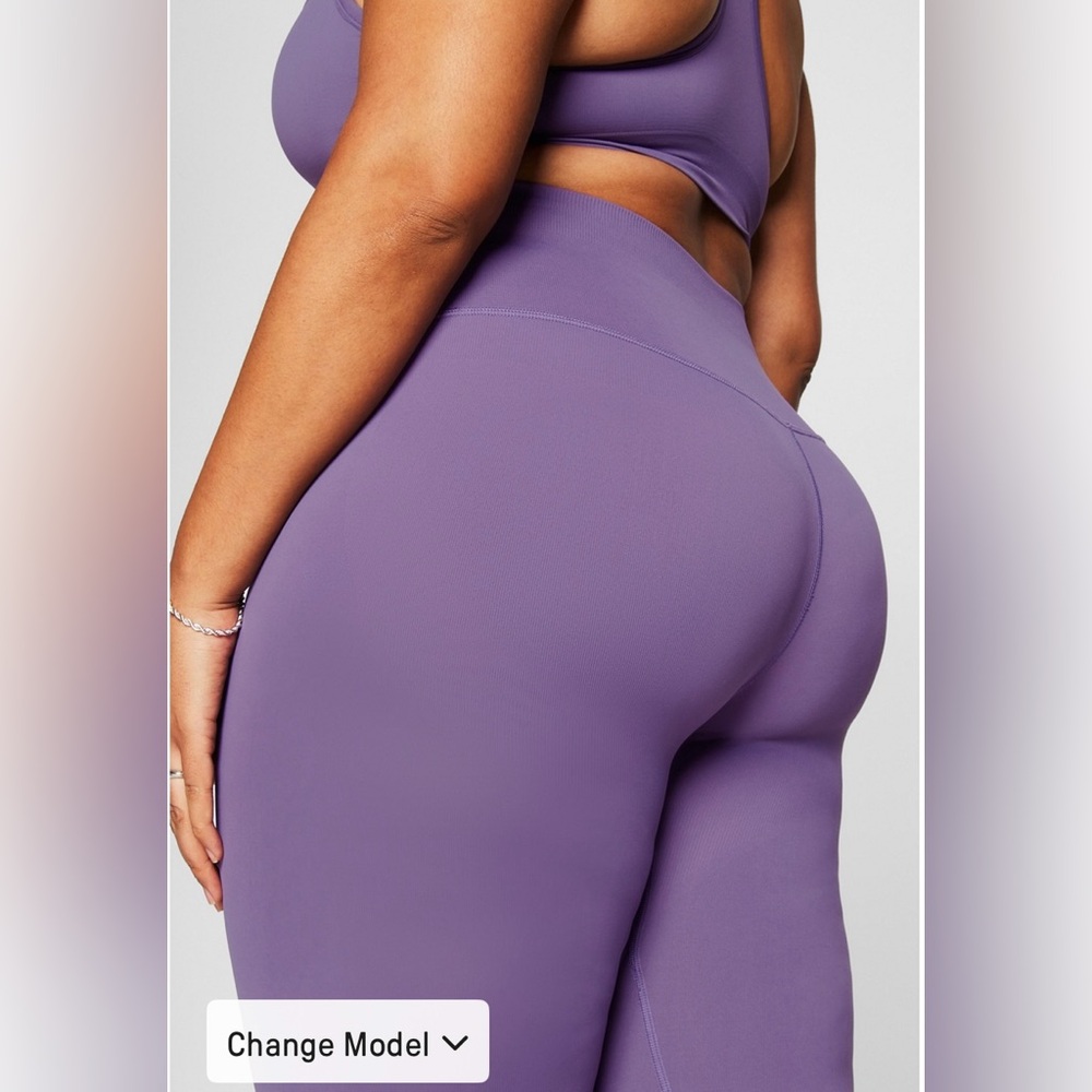 Fabletics Women's Plus Size Sleek Seamless High-Waisted Flare Pant (3x Tall) NWT - Picture 3 of 5